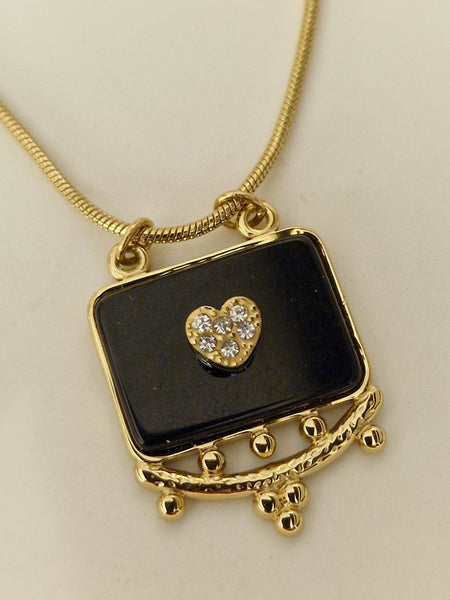 COLLIER PETIT COEUR STRASS