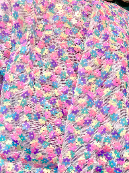 Cape Laura à sequin fleurs - Multico 