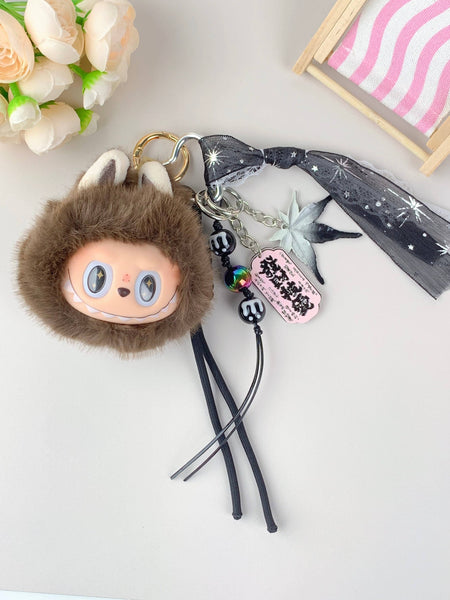 Porte-clés en peluche mignon Labubu très populaire pour filles – Charm de sac: 7