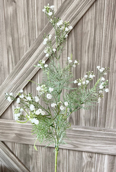 Spray de gypsophile doux givré pour créations décoratives