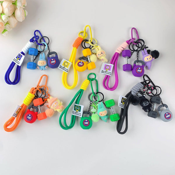 Porte-clés en peluche mignon Labubu très populaire pour filles – Charm de sac: 7