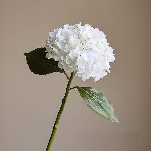 Hydrangée réaliste ultra douce à fleur large de 56 cm: Blanc