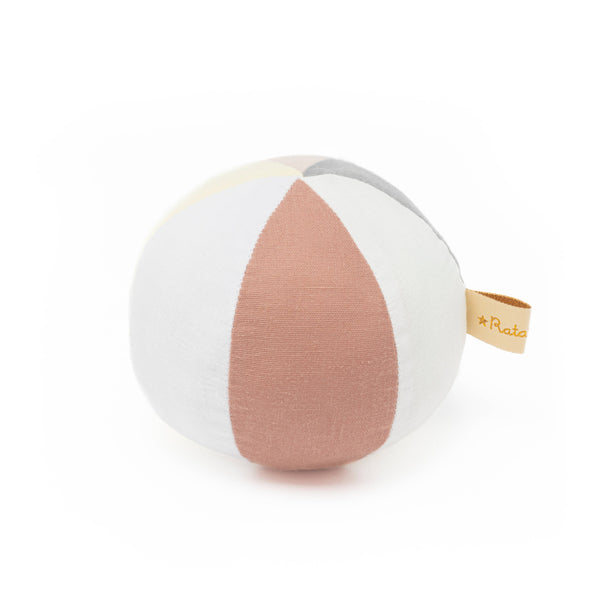 Balle tissus bébé 10 cm – rose