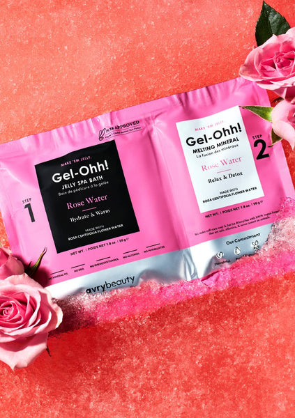 Soins des pieds K-Beauty : Gel-Ohh ! Bain pédicure spa jelly – Eau de rose