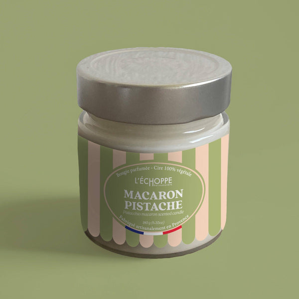 Macaron Pistache - Bougie parfumée 180g