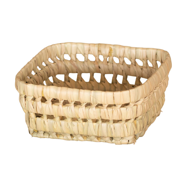 Panier rectangle feuille de palmier XS