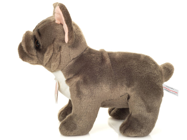 Bouledogue français gris 30 cm - Peluche - Jouet en peluche
