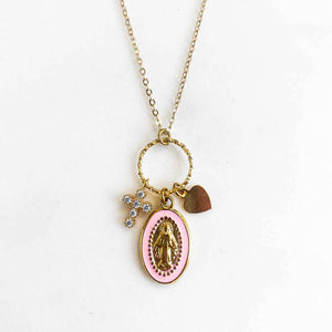 Collier grappe Marie Rose