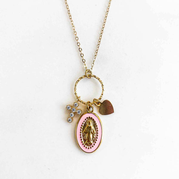 Collier grappe Marie Rose