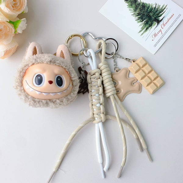 Porte-clés en peluche mignon Labubu très populaire pour filles – Charm de sac: 2