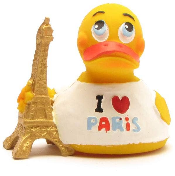 Canard en caoutchouc Paris avec Tour Eiffel