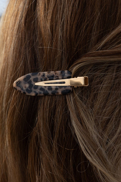 Barrettes Léopard (paire)