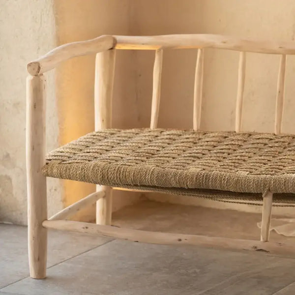 Canapé bois massif ASILAH 190 cm