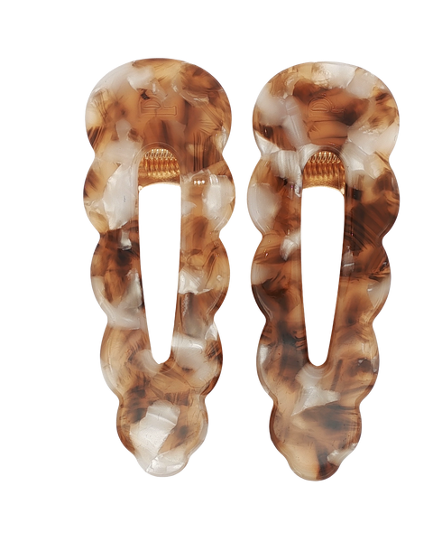 Barrettes Signature - Affogato (Paire)