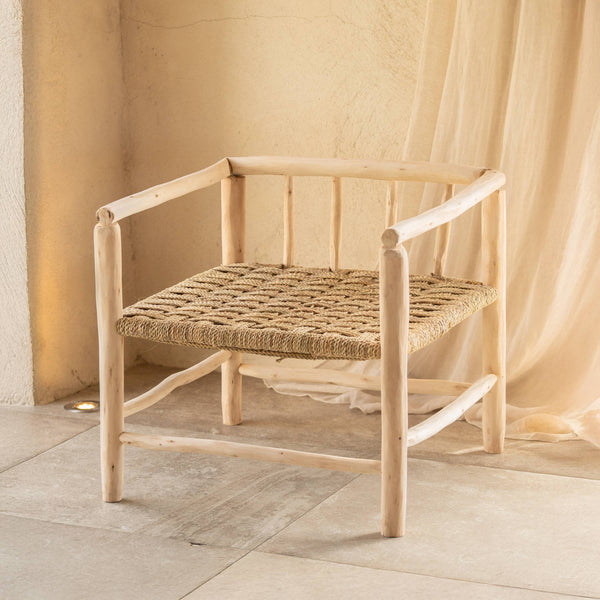Fauteuil bois massif ASILAH