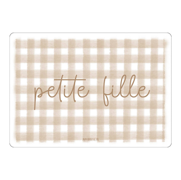 Carte Postale / Card "Petite fille" vichy