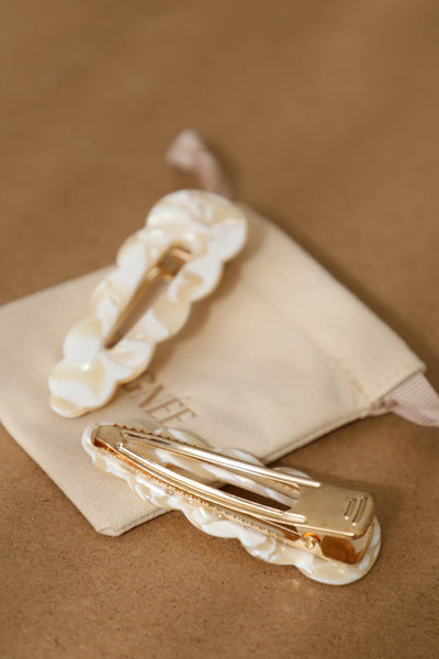 Barrettes Signature - Popcorn (Paire)