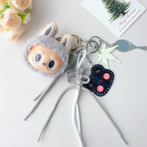 Porte-clés en peluche mignon Labubu très populaire pour filles – Charm de sac: 7