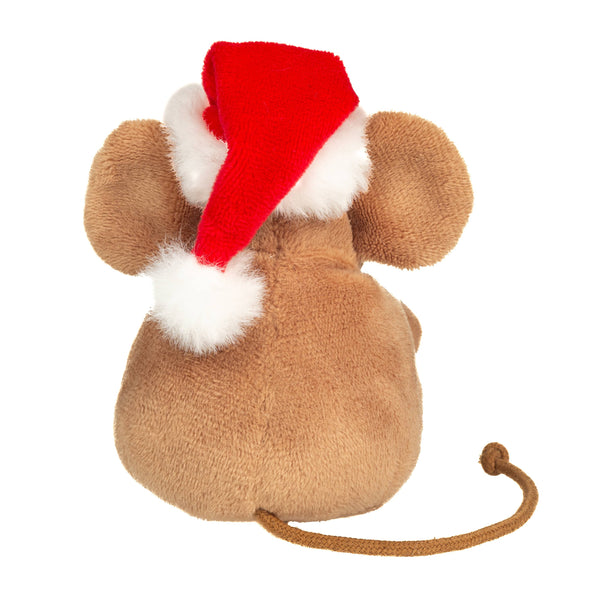 Souris de Noël avec bonhomme en pain d'épice 11 cm-peluche-jouet en peluche