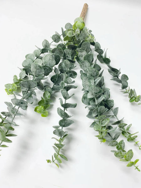 Broussaille d'eucalyptus en spirale à toucher doux de 22" - Artificiel floqué