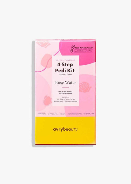 Kit de pédicure en 4 étapes - Eau de rose