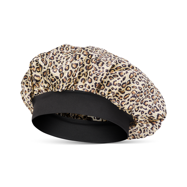 Bonnet de nuit en soie pure: Black