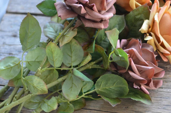 Rose premium 74 cm à grande fleur, toucher réaliste: Rose pâle
