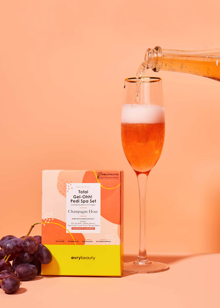 Gel-Ohh! Kit Jelly Spa pour pédicure en 5 étapes – Heure du champagne
