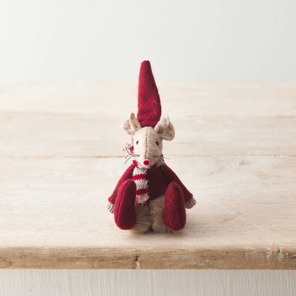 Souris en feutre, 13 cm, 3, assorties