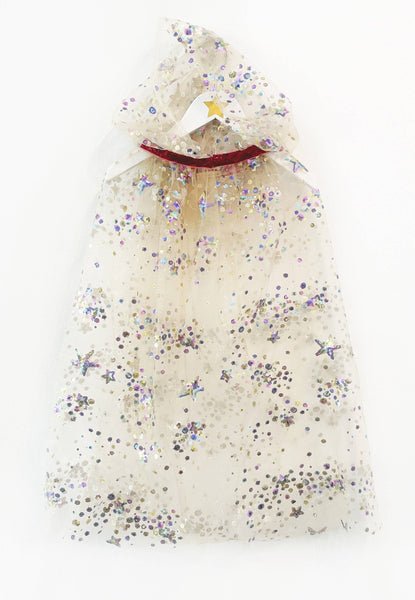 Cape de fée multicolore à sequins