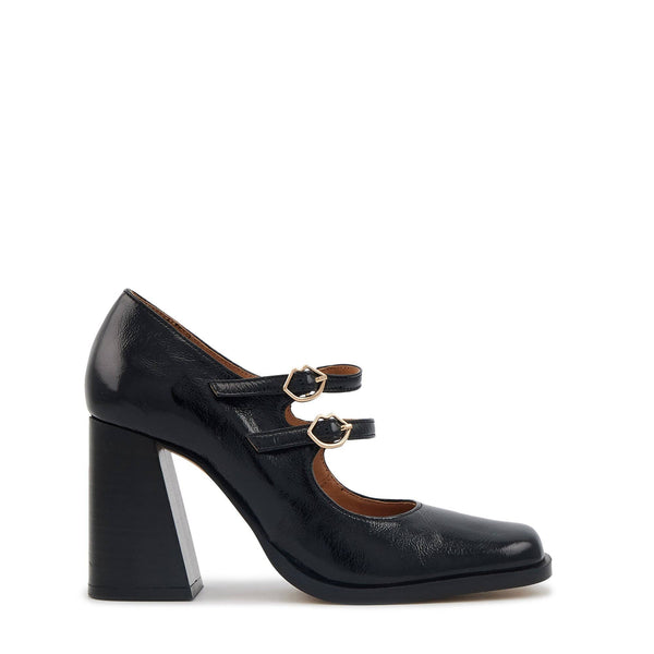 Alex-Cuir Brillant Noir: NOIR / 37