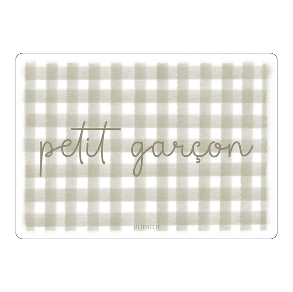 Carte Postale / Card "Petit garçon" vichy