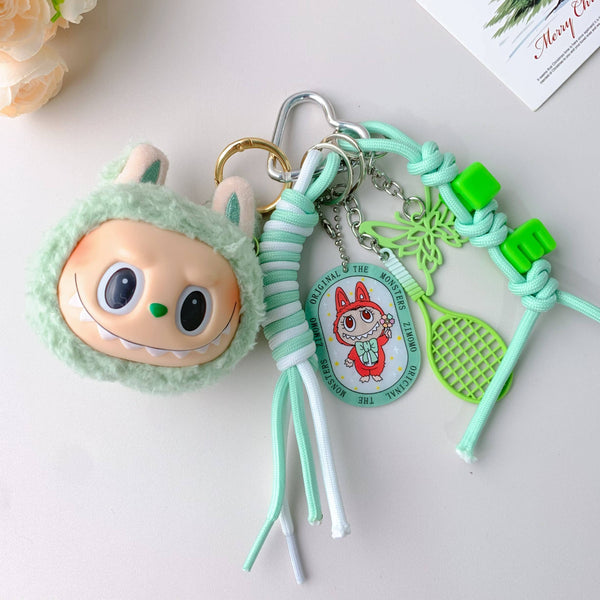 Porte-clés en peluche mignon Labubu très populaire pour filles – Charm de sac: 2