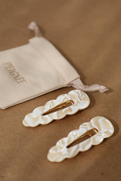 Barrettes Signature - Popcorn (Paire)