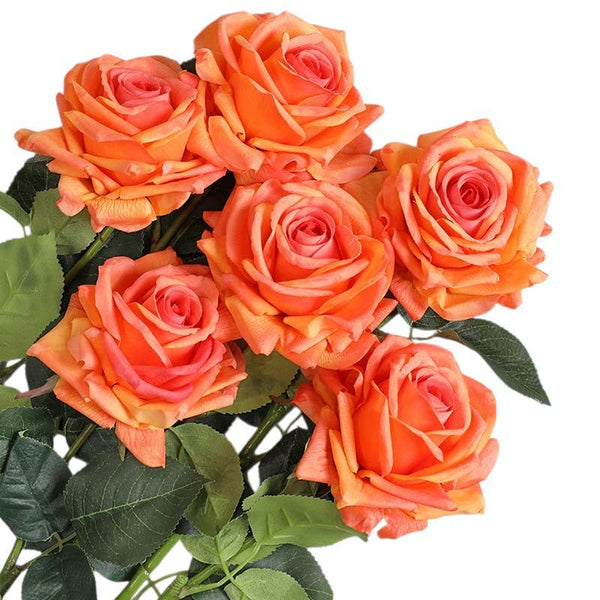Rose premium 74 cm à grande fleur, toucher réaliste: Rose pâle