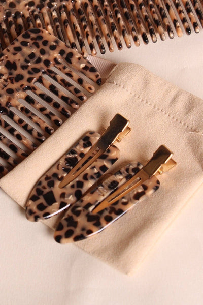Barrettes Léopard (paire)