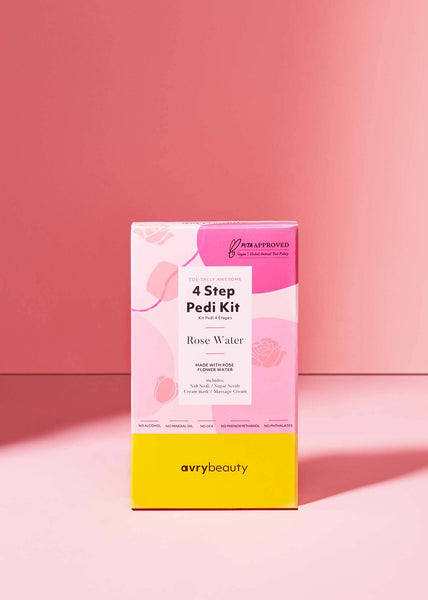 Kit de pédicure en 4 étapes - Eau de rose