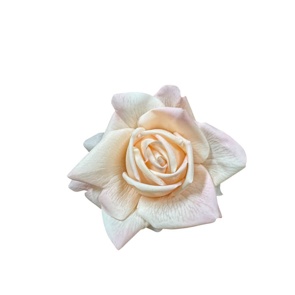 Rose premium 74 cm à grande fleur, toucher réaliste: Rose pâle