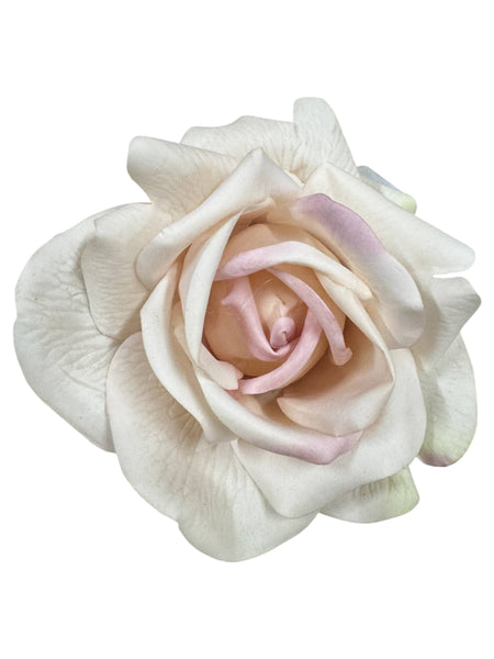 Rose premium 74 cm à grande fleur, toucher réaliste: Rose pâle