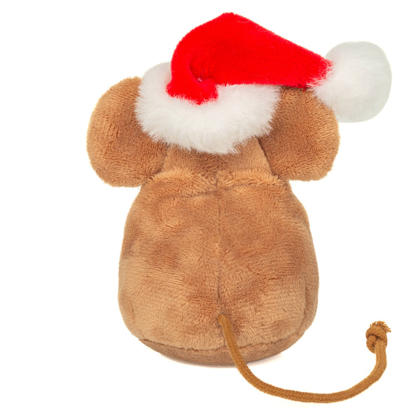Souris de Noël avec biscuit 11 cm - Peluche - Jouet en peluche