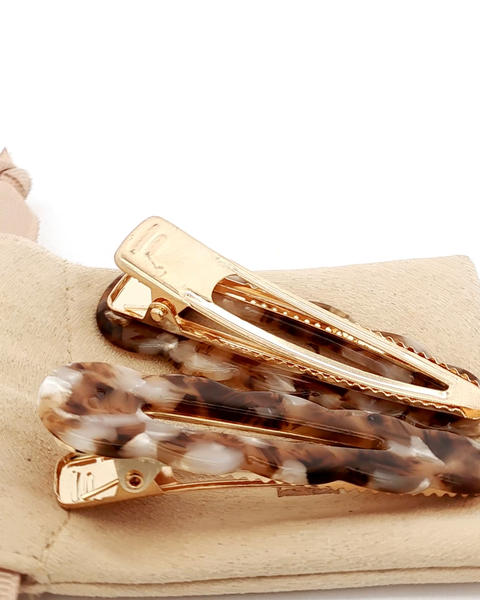 Barrettes Signature - Affogato (Paire)