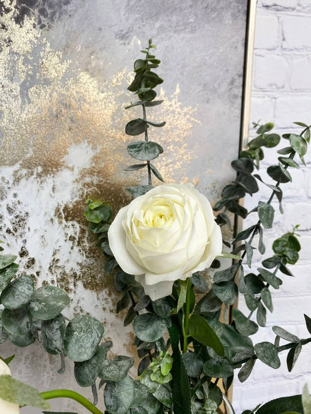 Broussaille d'eucalyptus en spirale à toucher doux de 22" - Artificiel floqué