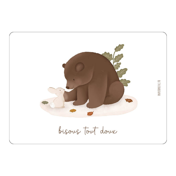 Carte Postale / Card "Bisous tout doux"