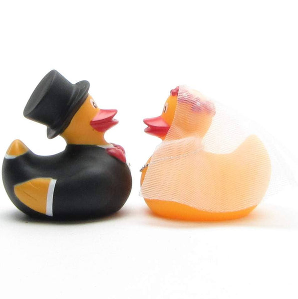 Canards en caoutchouc mariés mariée et marié