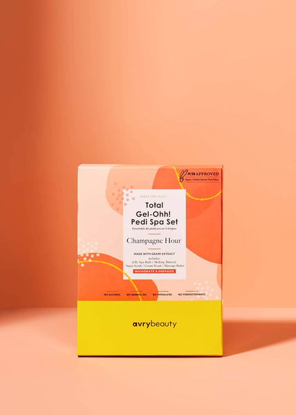 Gel-Ohh! Kit Jelly Spa pour pédicure en 5 étapes – Heure du champagne