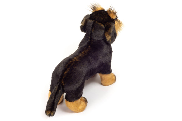 Teckel à poil métallique debout 28 cm - peluche - peluche