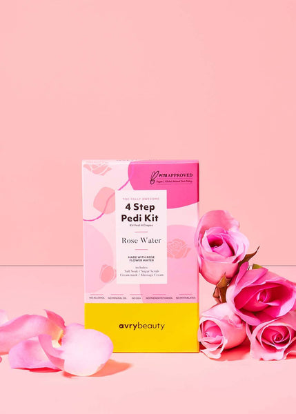 Kit de pédicure en 4 étapes - Eau de rose