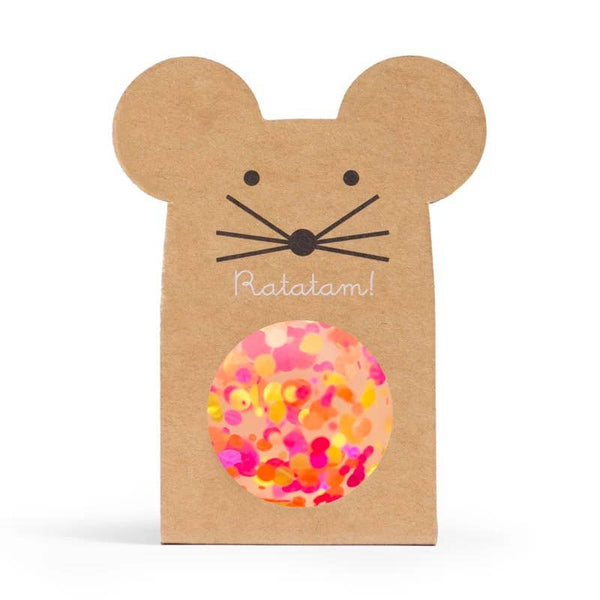 Lot 3 balles rebondissantes souris multicolores 
