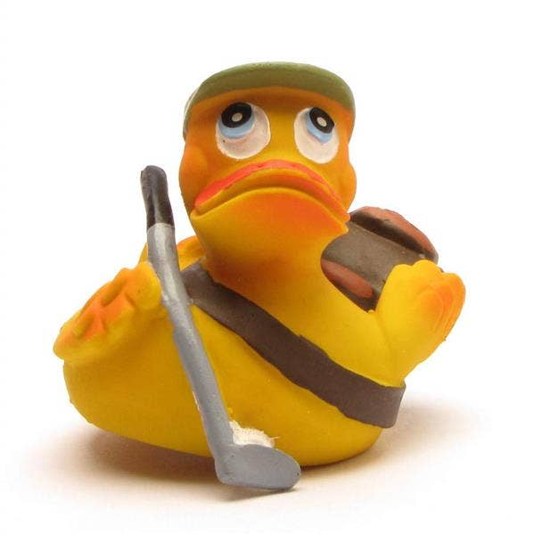 Canard en caoutchouc golfeur - canard en caoutchouc