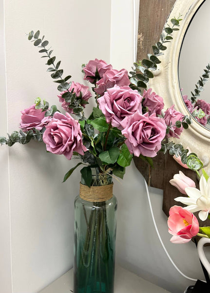 Rose premium 74 cm à grande fleur, toucher réaliste: Rose pâle